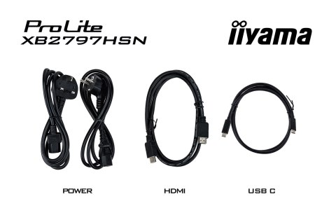 Iiyama ProLite XB2797HSN-B1 monitor komputerowy 68,6 cm (27") 1920 x 1080 px Full HD LCD Czarny
