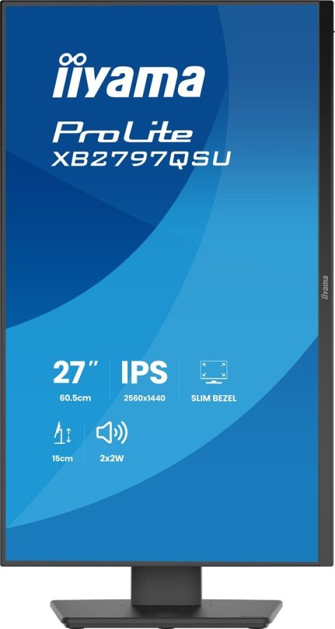Iiyama ProLite XB2797QSU-B1 monitor komputerowy 68,6 cm (27") 2560 x 1440 px Quad HD LED Czarny