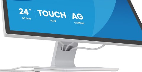 Iiyama ProLite T2452MSC-W1AG monitor komputerowy 60,5 cm (23.8") 1920 x 1080 px Full HD LED Ekran dotykowy Biały