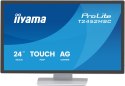 Iiyama ProLite T2452MSC-W1AG monitor komputerowy 60,5 cm (23.8") 1920 x 1080 px Full HD LED Ekran dotykowy Biały