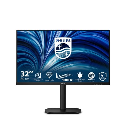 Philips 3000 series 32B2N3500/00 monitor komputerowy 80 cm (31.5") 2560 x 1440 px Quad HD LCD Czarny