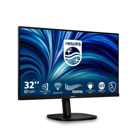 Philips 3000 series 32B2N3500/00 monitor komputerowy 80 cm (31.5") 2560 x 1440 px Quad HD LCD Czarny