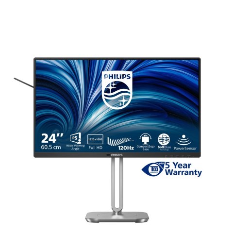 Philips 4000 series 24B2N4200/00 monitor komputerowy 60,5 cm (23.8") 1920 x 1080 px Full HD LCD Szary