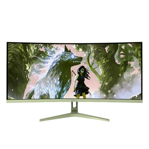 Arozzi Nova 34" Curved monitor komputerowy 86,4 cm (34") 3440 x 1440 px 4K Ultra HD LED Zielony