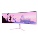 Arozzi Nova 49" Curved monitor komputerowy 124,5 cm (49") 5120 x 1440 px Dual QHD LED Różowy