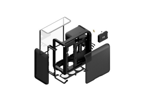 HYTE X50 MID TOWER CASE PITCH BLACK