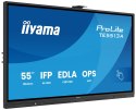 Iiyama TE5513A-B2AG signage display Interaktywny płaski panel 138,7 cm (54.6") Wi-Fi 500 cd/m2 4K Ultra HD Czarny Ekran dotykowy
