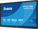 Iiyama TE5513A-B2AG signage display Interaktywny płaski panel 138,7 cm (54.6") Wi-Fi 500 cd/m2 4K Ultra HD Czarny Ekran dotykowy