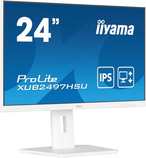 Iiyama TFT XUB2497HSU IPS 24'' HDMI/DP/2xUSB/hoev/weiß - Płaski ekran - 60.5 cm