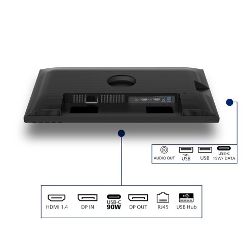 Philips 3000 series 24B2U3301D/00 monitor komputerowy 61,2 cm (24.1") 1920 x 1200 px WUXGA LCD Czarny