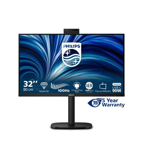 Philips 3000 series 32B2U3601H/00 monitor komputerowy 80 cm (31.5") 2560 x 1440 px Quad HD LCD Czarny