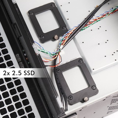 Chieftec UNC-409S-AIO-OP zabezpieczenia & uchwyty komputerów Rack Czarny