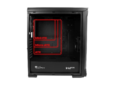 GENESIS OBUDOWA IRID 505 MIDI TOWER (Z OKNEM, USB 3.0)
