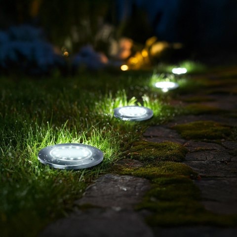 MACLEAN SOLARNA LAMPA NAJAZDOWA OGRODOWA LED IP44, 12 LED SMD, 4000K MCE318