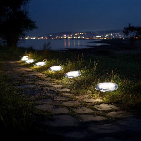 MACLEAN SOLARNA LAMPA NAJAZDOWA OGRODOWA LED IP44, 12 LED SMD, 4000K MCE318