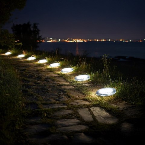 MACLEAN SOLARNA LAMPA NAJAZDOWA OGRODOWA LED IP44, 12 LED SMD, 4000K MCE318