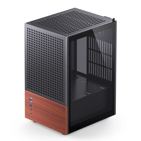 Obudowa Jonsbo T6, Mini-Tower, Mini-ITX, Tempered Glass, Holz - czarna