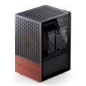 Obudowa Jonsbo T6, Mini-Tower, Mini-ITX, Tempered Glass, Holz - czarna