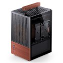 Obudowa Jonsbo T6, Mini-Tower, Mini-ITX, Tempered Glass, Holz - czarna