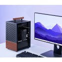 Obudowa Jonsbo T6, Mini-Tower, Mini-ITX, Tempered Glass, Holz - czarna
