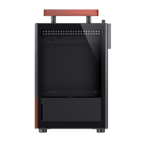 Obudowa Jonsbo T6, Mini-Tower, Mini-ITX, Tempered Glass, Holz - czarna