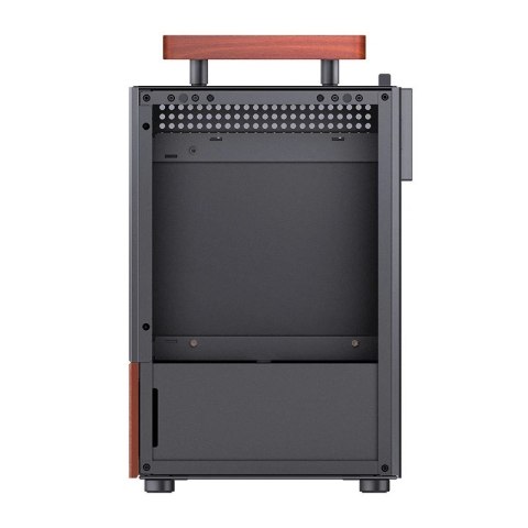 Obudowa Jonsbo T6, Mini-Tower, Mini-ITX, Tempered Glass, Holz - czarna