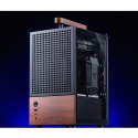 Obudowa Jonsbo T6, Mini-Tower, Mini-ITX, Tempered Glass, Holz - czarna