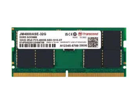 SO DDR5 32GB PC 4800 CL40 Transcend JetRAM, JM4800ASE-32G