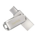 SanDisk Ultra Dual Drive Luxe pamięć USB 512 GB USB Type-A / USB Type-C 3.2 Gen 1 (3.1 Gen 1) Stal nierdzewna