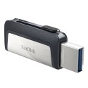 Sandisk Ultra Dual Drive USB Type-C pamięć USB 64 GB USB Type-A / USB Type-C 3.2 Gen 1 (3.1 Gen 1) Czarny, Srebrny