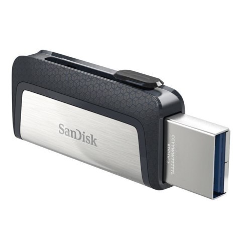 Sandisk Ultra Dual Drive USB Type-C pamięć USB 64 GB USB Type-A / USB Type-C 3.2 Gen 1 (3.1 Gen 1) Czarny, Srebrny