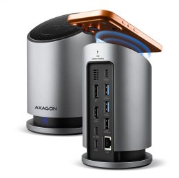 Axagon HMC-WL9 stacja dokująca Przewodowa USB 3.2 Gen 2 (3.1 Gen 2) Type-C Szary