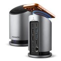 Axagon HMC-WL9 stacja dokująca Przewodowa USB 3.2 Gen 2 (3.1 Gen 2) Type-C Szary