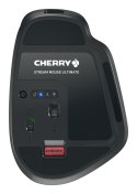 CHERRY Stream desktop ultimate klawiatura Dołączona myszka Dom/Biuro USB + RF Wireless + Bluetooth QWERTZ Niemiecki Czarny