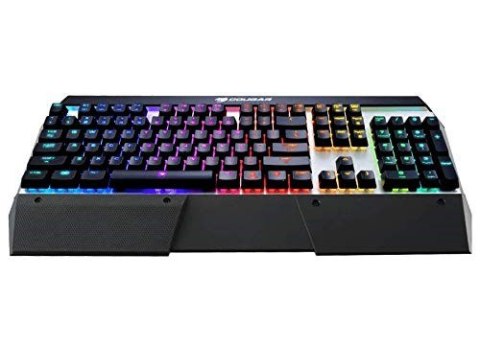 COUGAR CGR-WM1MB-ATR klawiatura Gaming USB QWERTY Angielski Aluminium, Czarny