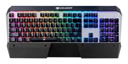 COUGAR CGR-WM4MB-ATR klawiatura Gaming USB QWERTZ Niemiecki Czarny, Srebrny