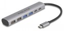 DeLOCK 6-portowy koncentrator USB z 4 x żeńskim złączem USB Typ-A i 2 x żeńskim złączem USB Type-C