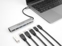 DeLOCK 6-portowy koncentrator USB z 4 x żeńskim złączem USB Typ-A i 2 x żeńskim złączem USB Type-C