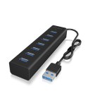 ICY BOX IB-HUB1700-U3 USB 3.2 Gen 1 (3.1 Gen 1) Type-A 5000 Mbit/s Czarny