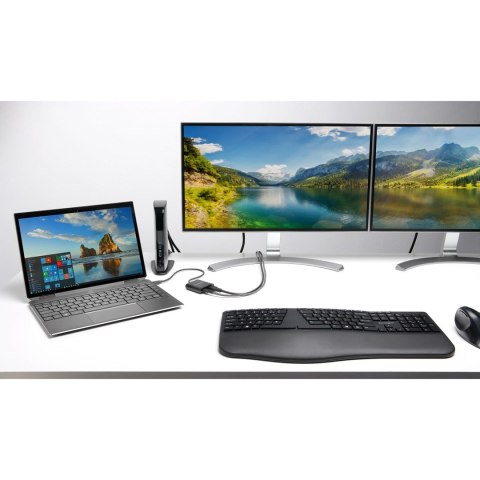 Kensington Bezprzewodowa klawiatura Pro Fit Ergo, z amerykańskim układem klawiszy