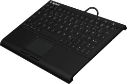 KeySonic KSK-3211ELU (DE) klawiatura Dom USB QWERTZ Niemiecki Czarny