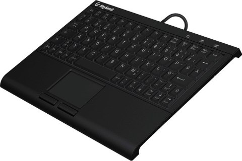 KeySonic KSK-3211ELU (DE) klawiatura Dom USB QWERTZ Niemiecki Czarny
