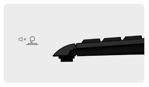 KeySonic KSK-5011ELC (DE) klawiatura Dom USB QWERTZ Niemiecki Czarny