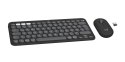 Logitech 920-012203 klawiatura Dołączona myszka Uniwersalne RF Wireless + Bluetooth QWERTZ Niemiecki Grafitowy