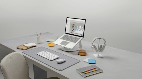 Logitech 920-012204 klawiatura Dołączona myszka Uniwersalne RF Wireless + Bluetooth QWERTZ Niemiecki Biały