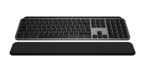 Logitech MX Keys S Combo for Mac klawiatura Dołączona myszka Dom/Biuro Bluetooth QWERTZ Niemiecki Szary