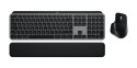 Logitech MX Keys S Combo for Mac klawiatura Dołączona myszka Dom/Biuro Bluetooth QWERTZ Niemiecki Szary