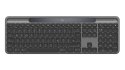 Logitech Signature Slim Solar+ K980 klawiatura Uniwersalne RF Wireless + Bluetooth QWERTZ Niemiecki Grafitowy