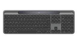 Logitech Signature Slim Solar+ K980 klawiatura Uniwersalne RF Wireless + Bluetooth QWERTZ Niemiecki Grafitowy