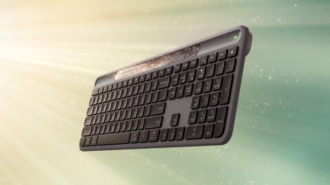 Logitech Signature Slim Solar+ K980 klawiatura Uniwersalne RF Wireless + Bluetooth QWERTZ Niemiecki Grafitowy
